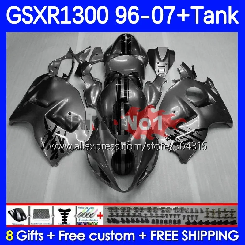 

Hayabusa For SUZUKI GSXR 1300 CC GSXR-1300 28No.98 GSXR1300 96 97 98 99 00 01 2002 2003 2004 2005 2006 2007 Fairing grey glossy
