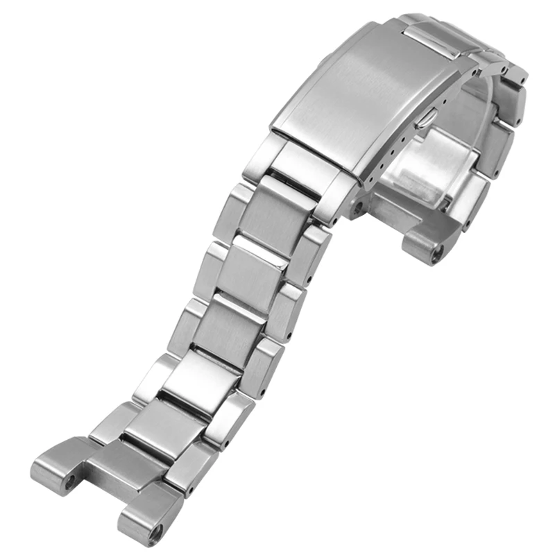 Watchband for Casio G-Shock GST-210 GST-W300 GST-400G GST-B100 S100D/S110D/W110 Metal Strap Bracelet 26*14mm