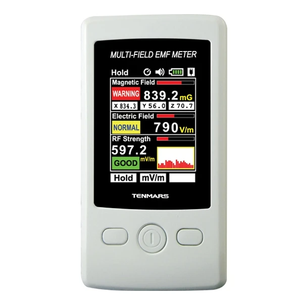 

Tenmars TM-190 3 in 1 Multi-Field EMF Meter Digital Electromagnetic Radiation Detector