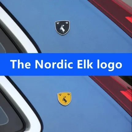

3D Metal Moose Deer Logo Car Sticker Emblem Badge Decals for Volvo Ocean V40 V60 V90 XC60 XC90 XC40 S60 S90 S80 Car Accessories
