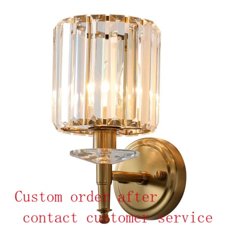 

Gold metal Wall Lamp Light LED Contemporary Bedside Wall Lights Sconce Wall Mounted for Home Hotel Bedroom Lighting