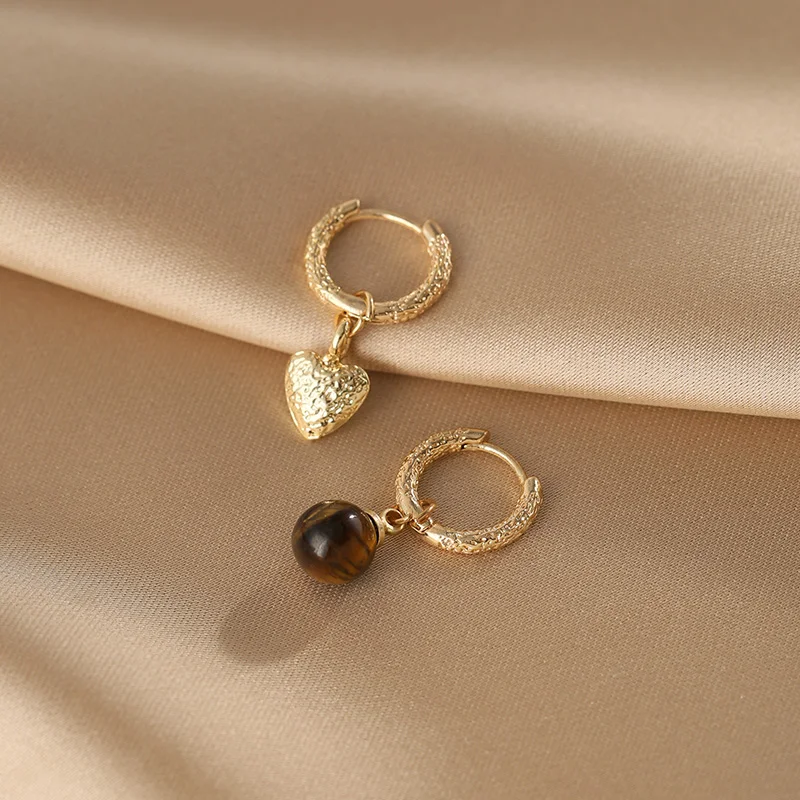 Новые модные роскошные серьги светильник ARD асимметричные с тигровым глазом и