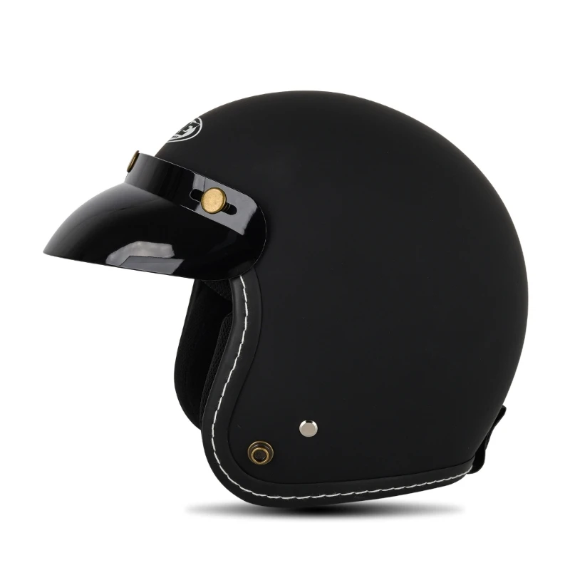 

Retro Open-Face-Helmet 3/4 Motorcycle Helmets Adults Vintage Motorcycle Half-Face Helmets Multi-color for Women Men R2LC