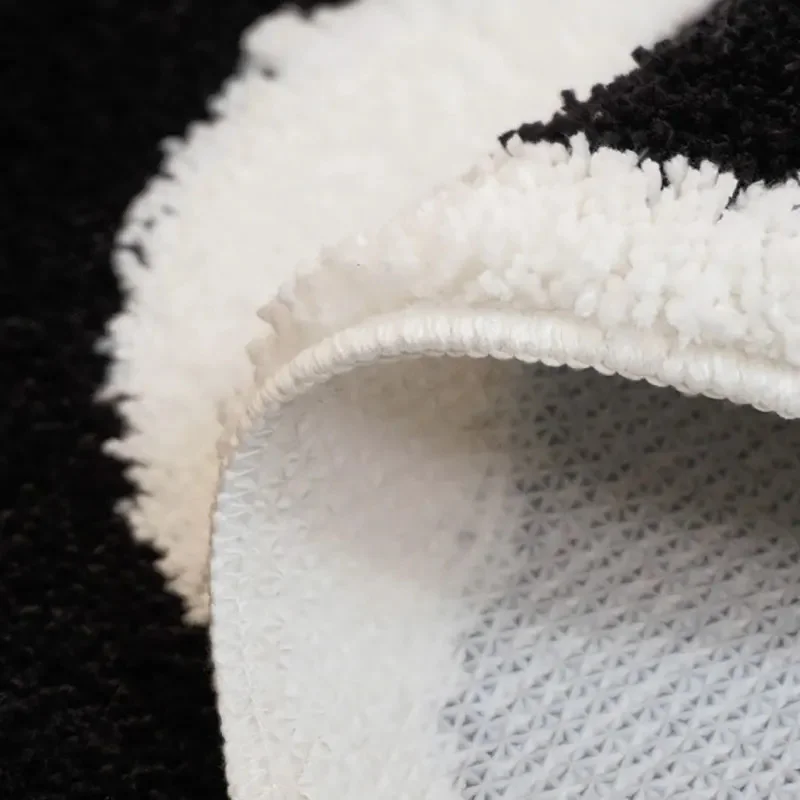 Милые Мультяшные маленькие черные очаровательные шарики ворсовые коврики ковер