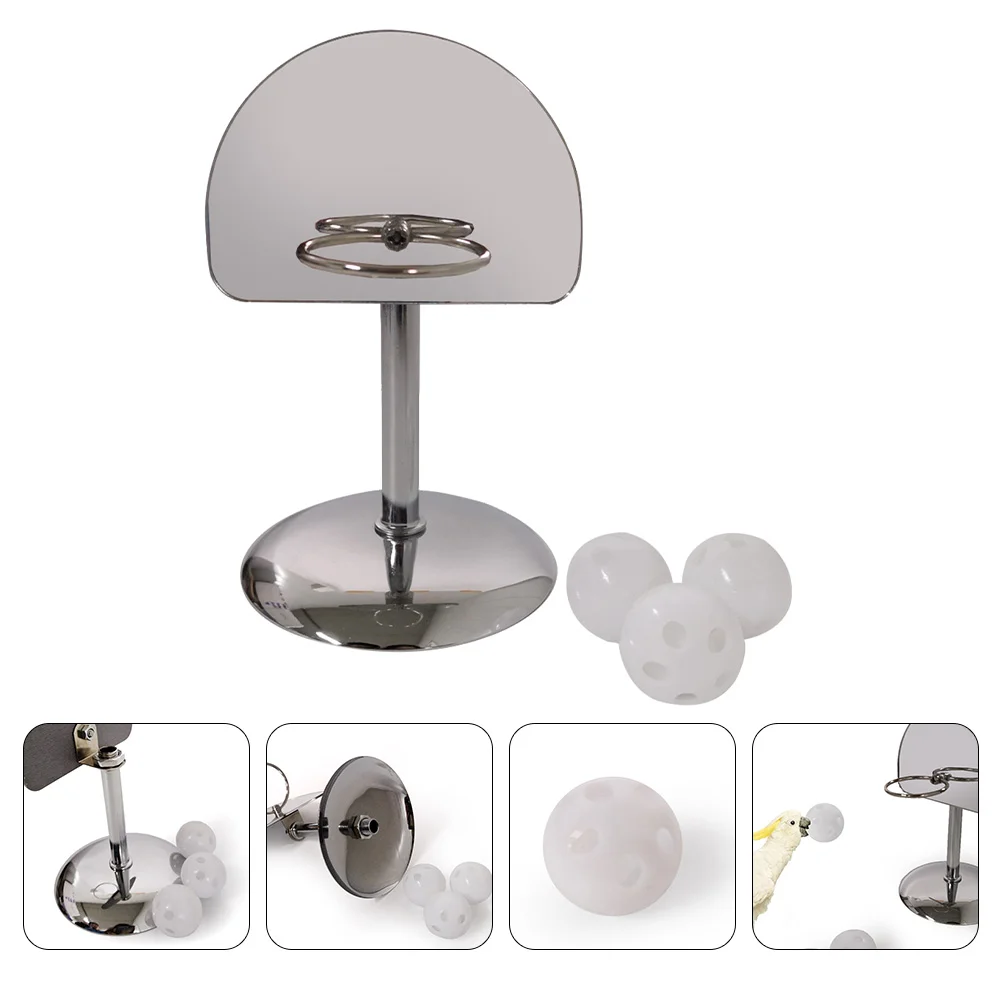 

1 Set Intelligence Training Plaything Mini Basketball Stand Bird for Parrot Gift Pet