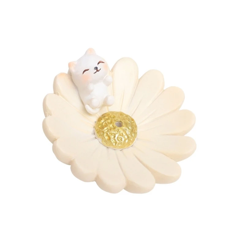 Благовония палочки в форме цветка горелки смолы милая статуя животного