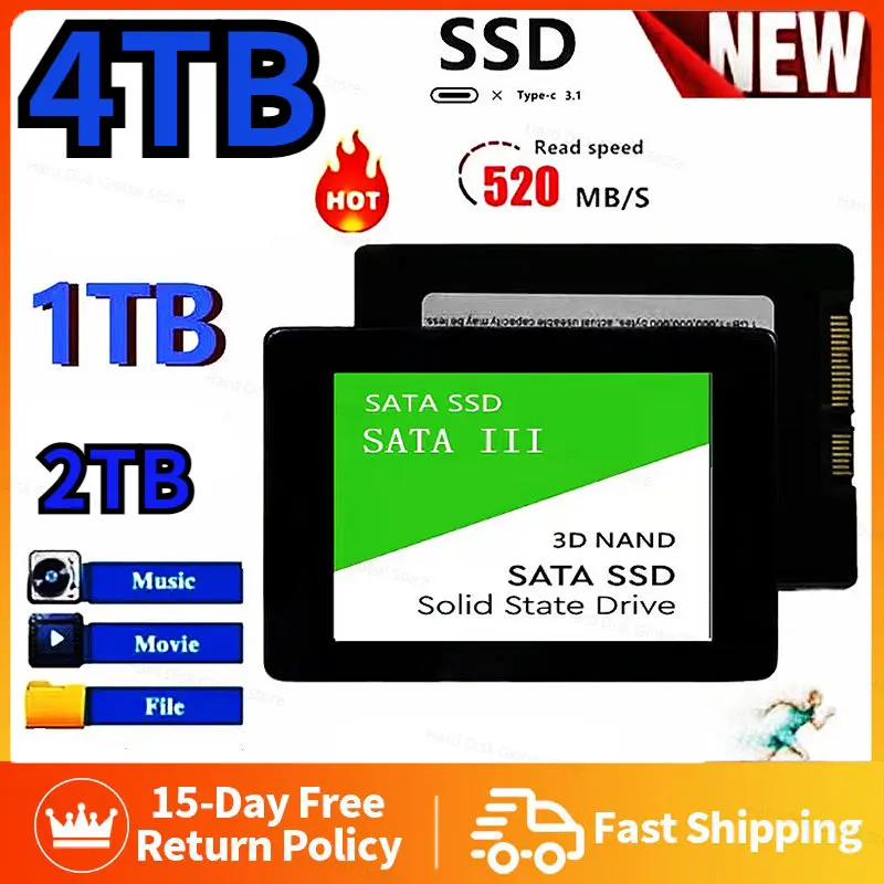 

New Original 512GB 1TB 2TB Solid State Laptop Universal Hard Disk Desktop M.2 SSD 2280 High Capacity 1tb Solid State Drive