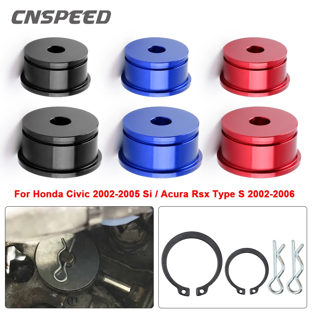 CNSPEED-Kit de bujes de Cable de cambio para coche, accesorios de aleación de aluminio, para Honda Civic 2002-2005 Si, para Acura Rsx tipo S 2002-2006