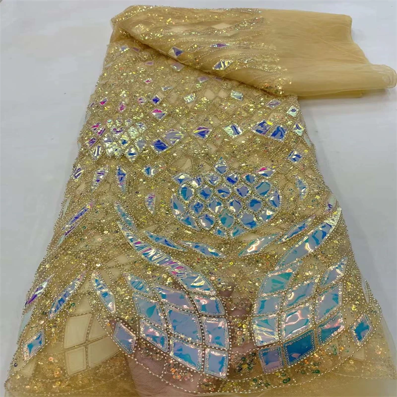 

Luxury Groom Tube Lace Fabric Embroidery African French Mesh Lace Fabric For Nigeria Evening Dress Party Dress RF-440