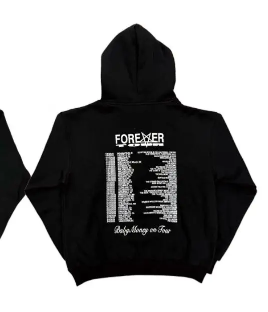 Фото Новый роскошный пуловер с капюшоном Baby Forever Destroy Lonely Tour Merch, толстовки с капюшоном, бархатный хлопок, плотный флис США # E116 №2