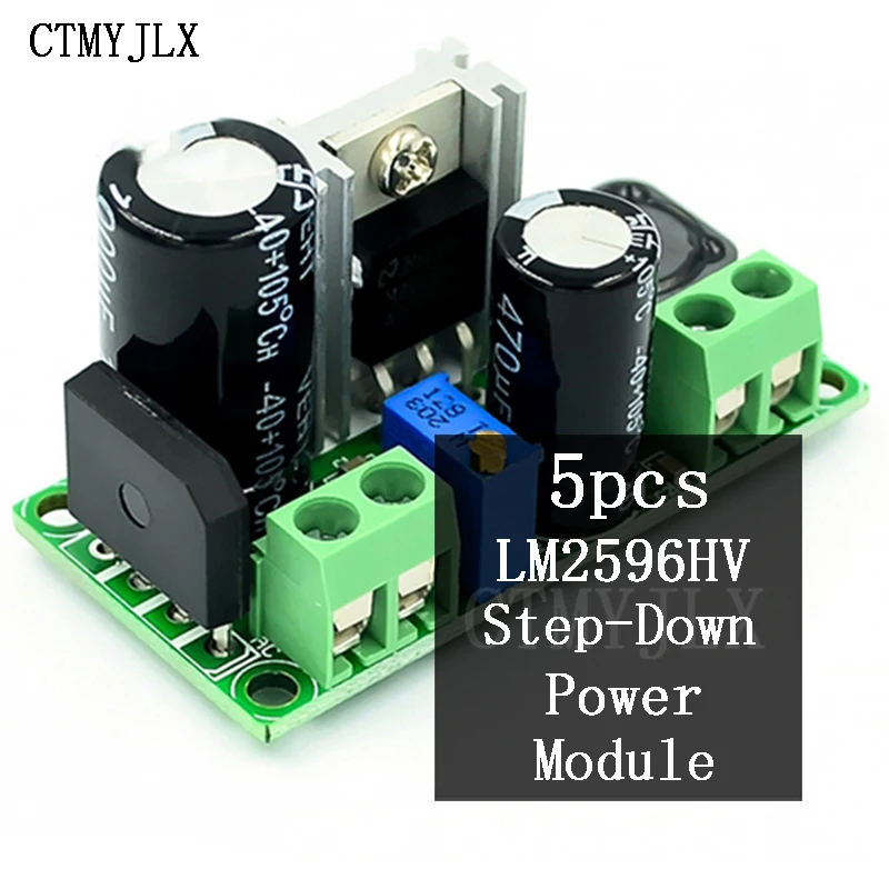 

5pcs LM2596HV Low-Voltage AC-DC Step-Down DC-DC Power Modules Adjustable Power Supply LM2596 Power Supply Board
