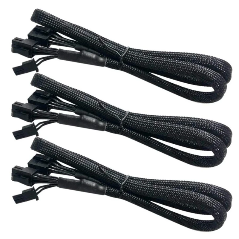 

3x8 PIN TO 8 Pin (6 + 2) PCIE VGA кабель питания Flex для EVGA Supernova 650 750 850 1000 1600 G2 G3 P2 T2 GS