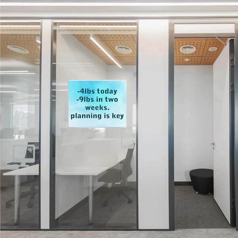 4 X 6 Inch Acrylic Sign Holder Wall Mount Clear Frame With Double Sided Adhesive Tape For Office Home 10Pack