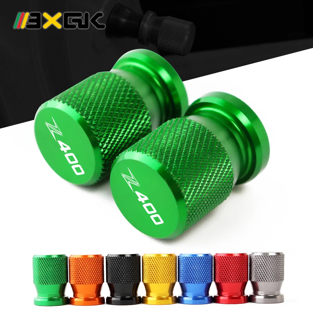 

All Years Motorcycle Tire Valve Air Port Stem Cover Cap Plug CNC Aluminum Accessories For Kawasaki Z400 High Quality Accessories