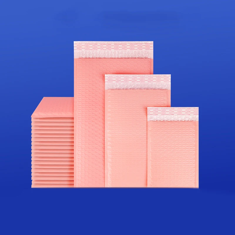 Рисунок 4 - 4 размера розовые пузырчатые пакеты