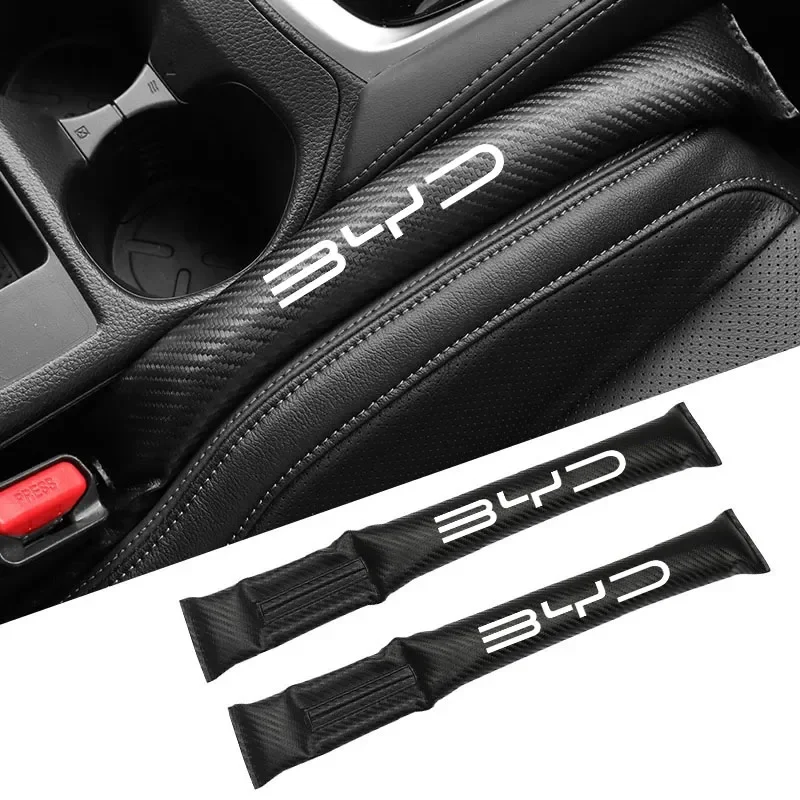 

1/2Pcs Carbon Fiber Car Interior Seat Gap Plug Filler Pad For BYD Tang F3 E6 Atto Yuan Plus Song Max F0 G3 I3 Ea1 Dmi 2din G6