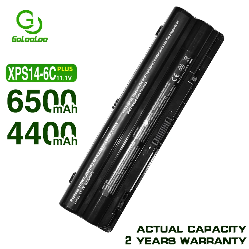 

Аккумулятор Golooloo для ноутбука, 6 ячеек, 4400 мАч, для Dell XPS 14 15 17 L401X L501X L701X L502X L702X 312-1123 J70W7