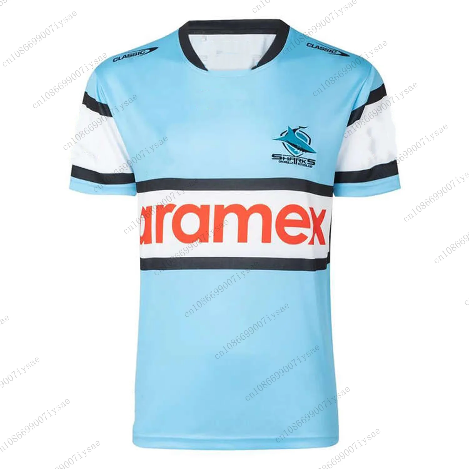 Мужская Рубашка Для Регби Shark 24/5 Летняя Дышащая Спортивная Футболка Тренировок