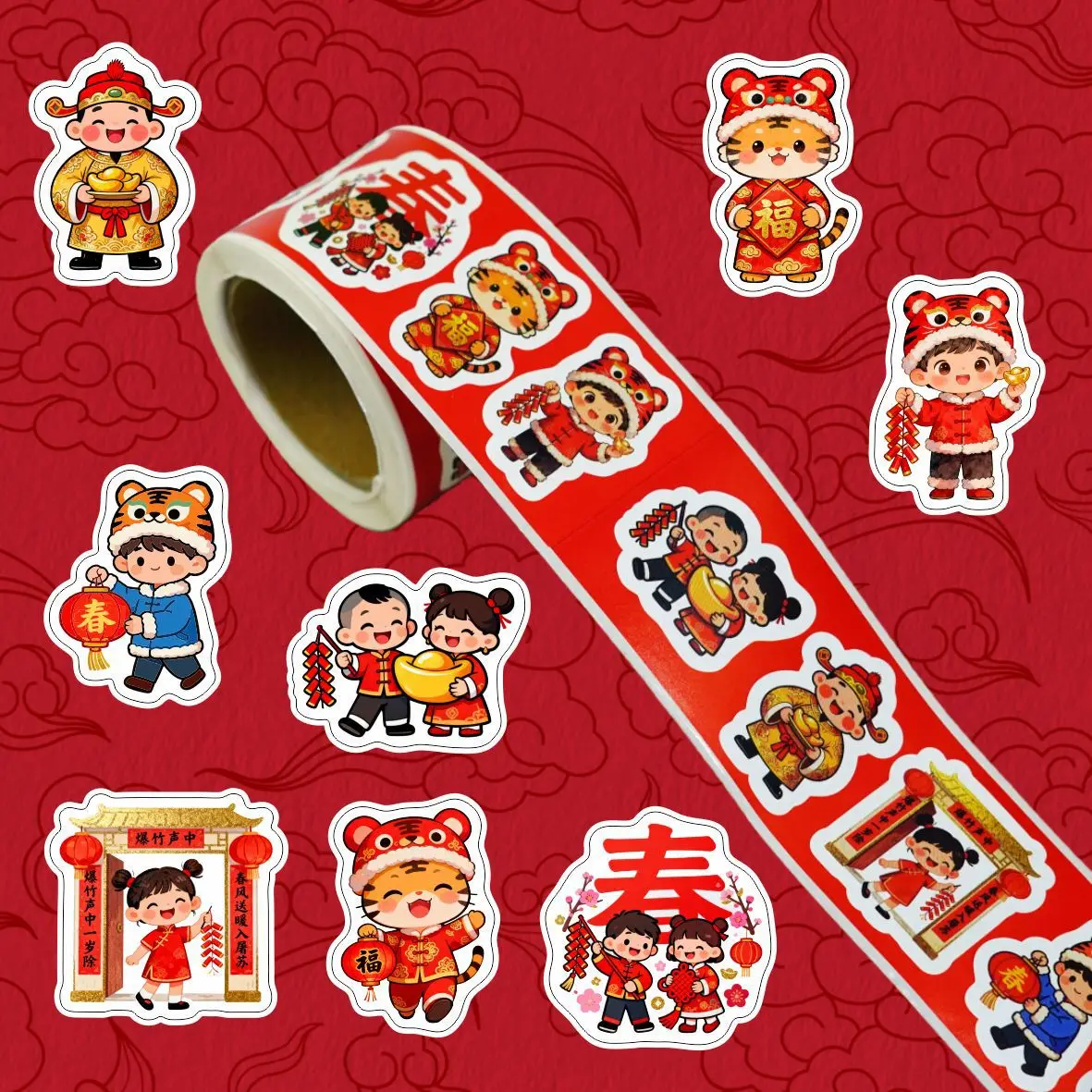 

Набор наклеек CHENJ Китайский Новый Год 300 шт