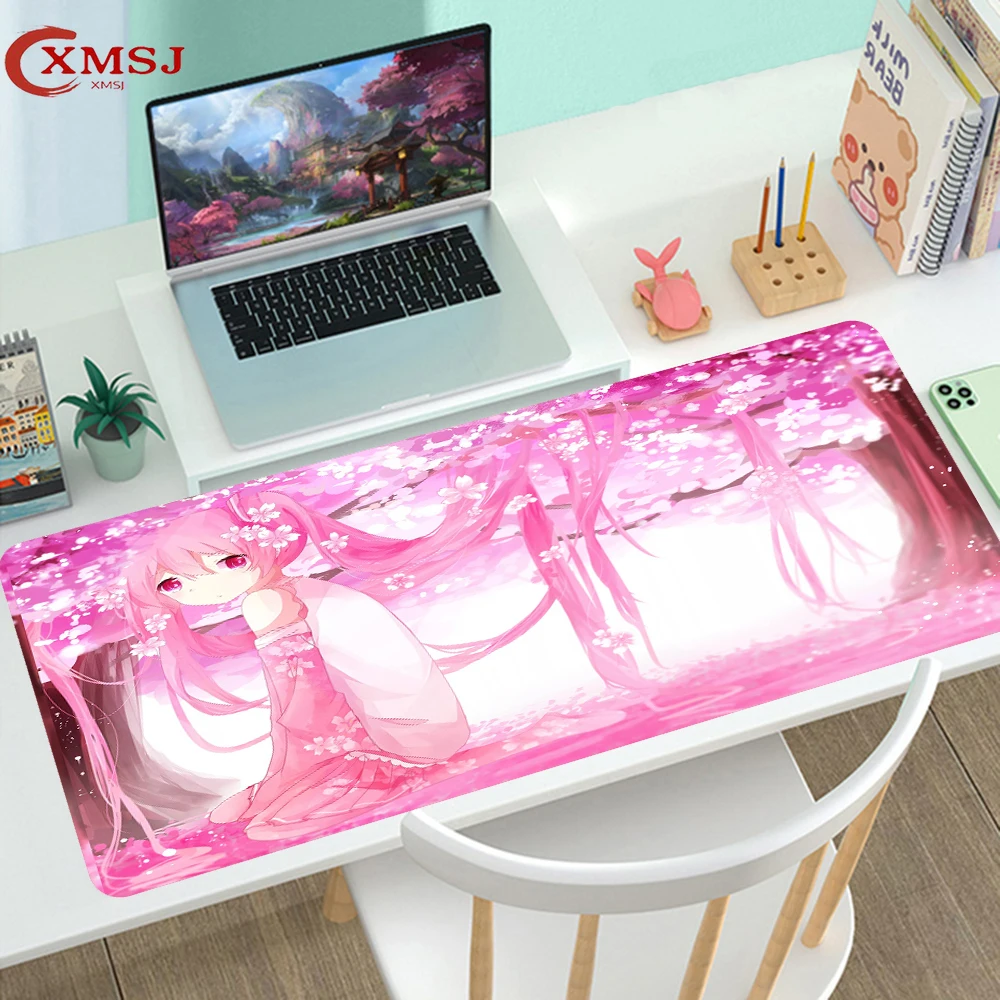 

Best Selling Pink Sexy Kawaii Anime Big Mouse Pad Laptop Game Console Keyboard Pad Gamer Accessories Rubber Carpet Table Pad XL
