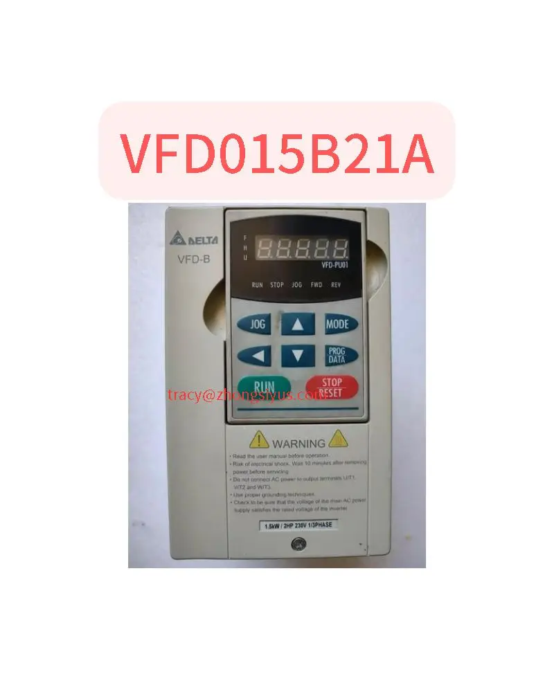 Использованный инвертор 1 5 кВт однофазный вход VFD015B21A нормальная функция