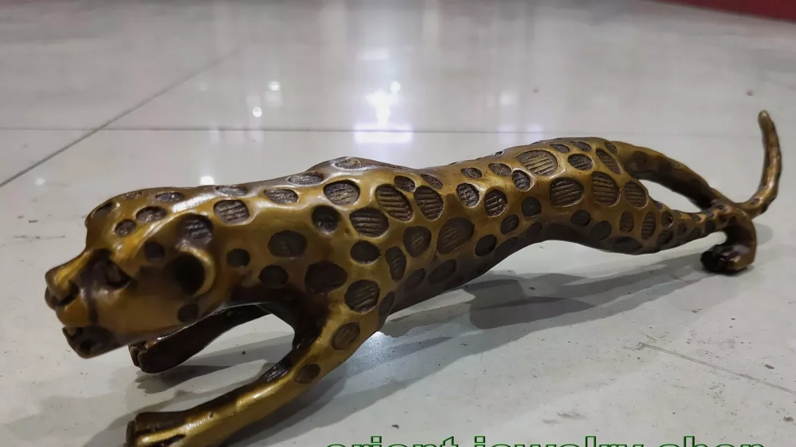 Китайский фэншуй чистая красная бронза животное зодиак год счастливый тигр