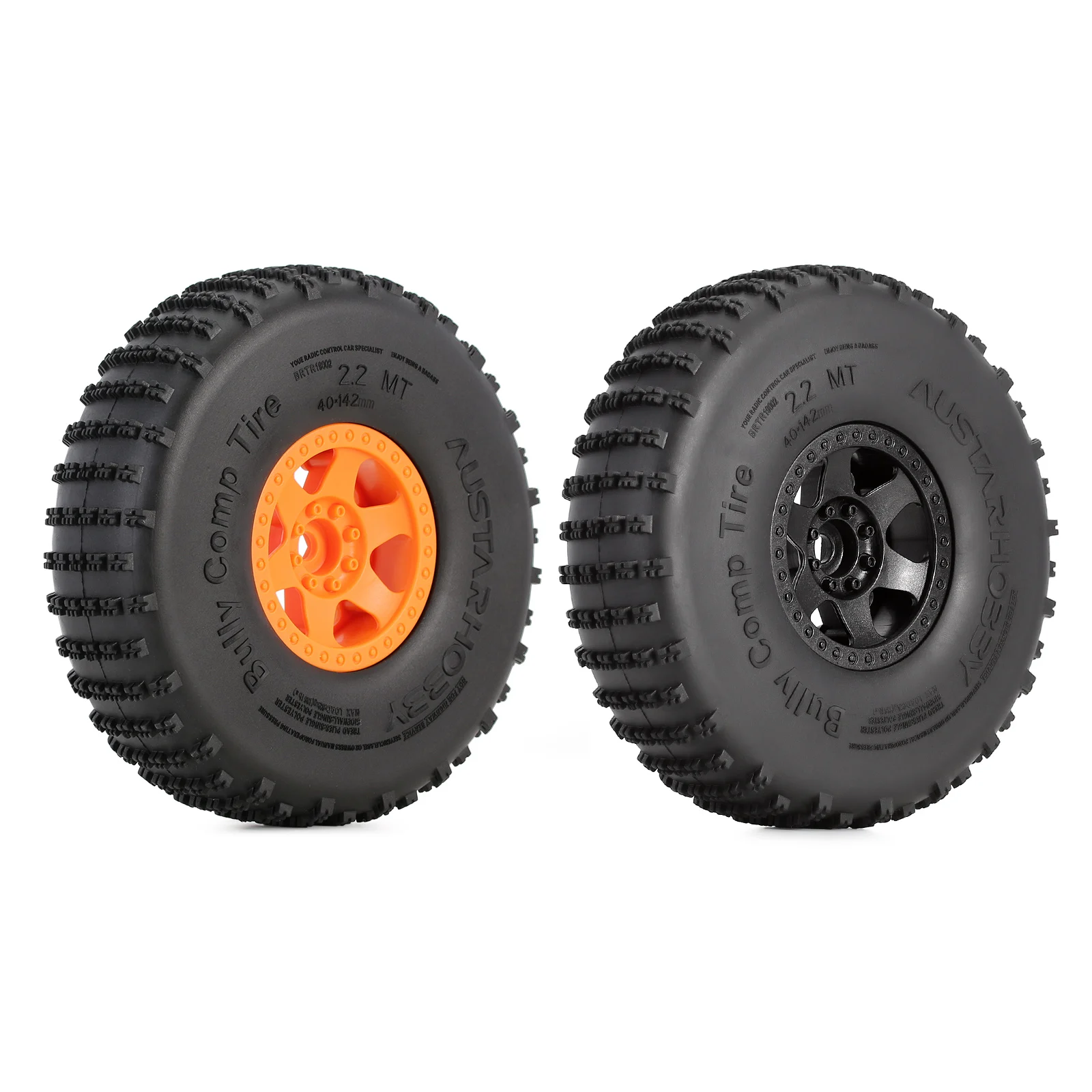 Plastic 2.2" Beadlock Buggy Bully Wheel Rim&Comp Tires for RC Crawler Axial SCX10 Wraith 90018 RR10 Bomber RBX10 Ryft