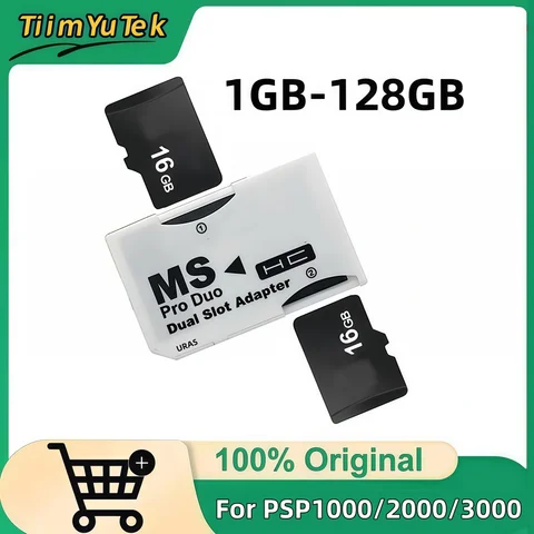 Адаптер карты памяти aotedata для PSP с двумя слотами 128/64/32 ГБ