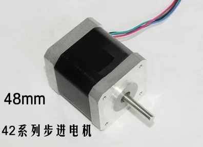 Гибридный двойной выходной вал 17hs8401b, 42 Шаговый двигатель 48 мм, 2 фазы, 4 провода