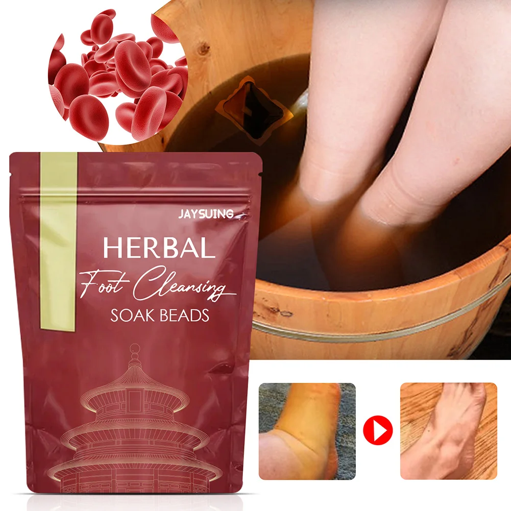 

10pcs Foot Soak Capsules Natural Herbal Foot Detox Soaking Beads Pain Relief Improve Sleep Body Health Care
