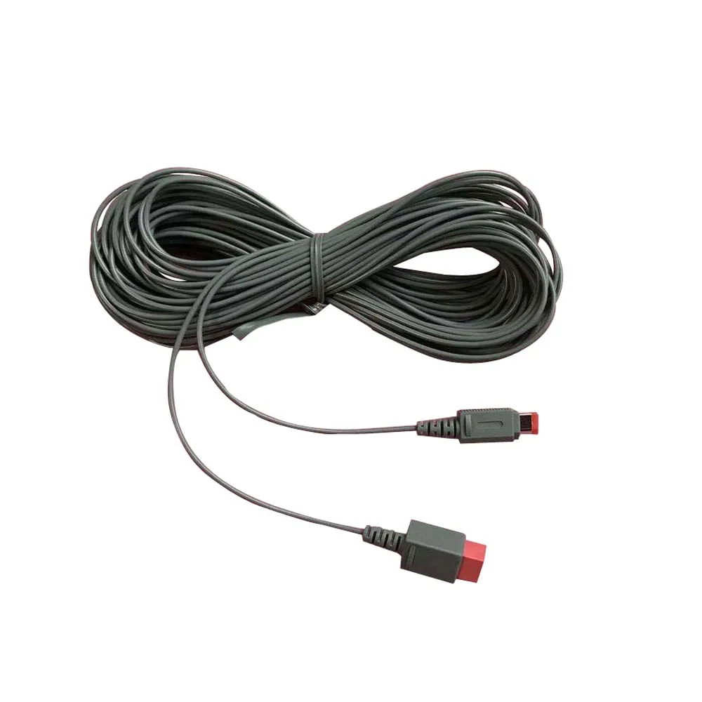 

100PCS wholesale 5M Extension Cable Cord for Wii Sensor Bar gray