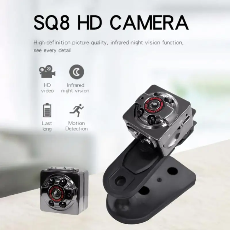 

Мини-камера SQ8 компактная портативная с функцией ночного видения, 1080P
