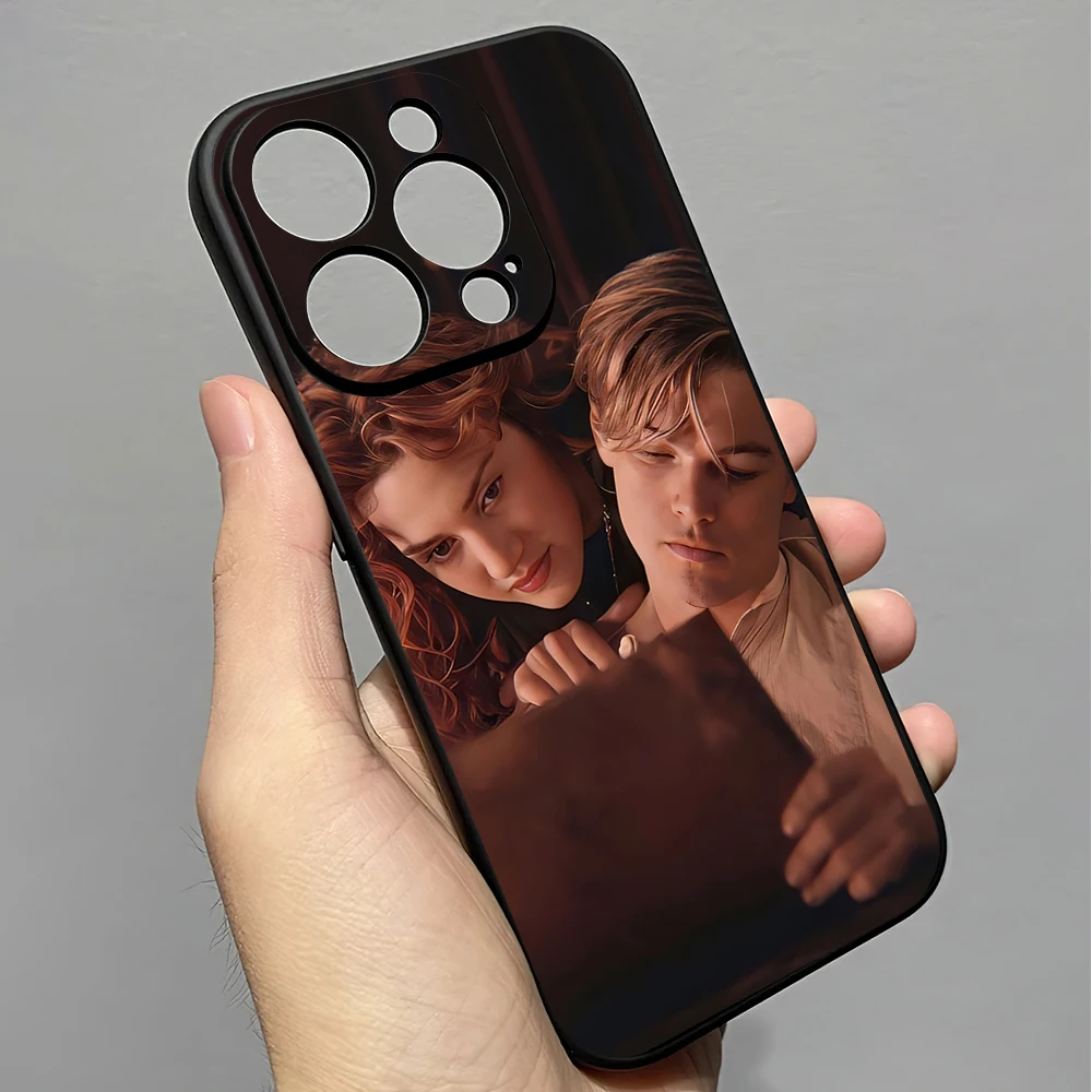 Movie T-Titanic Jack Rose Phone Case For Samsung S23 S22 ULTRA A22 A71 Black Soft Silicone Cover