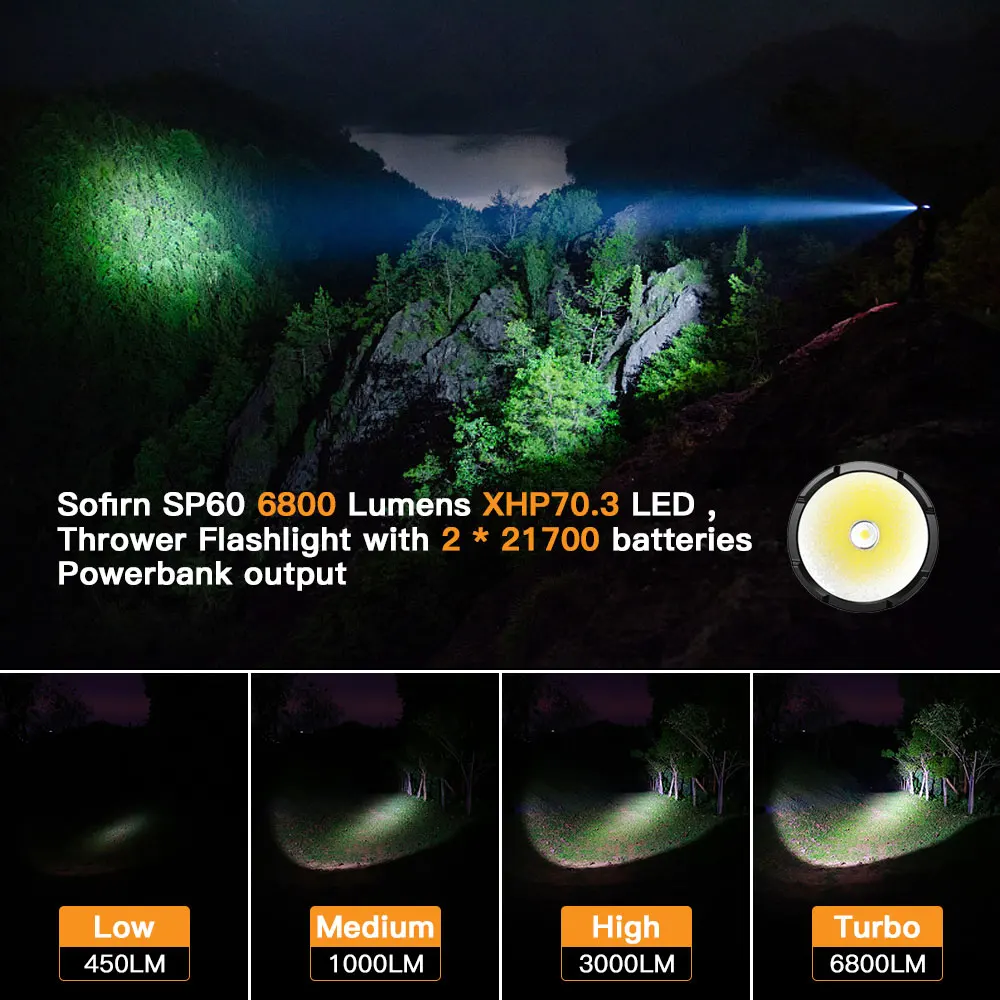 Рисунок 5 - Sofirn SP60 6800lm XHP70.3 HI 21700