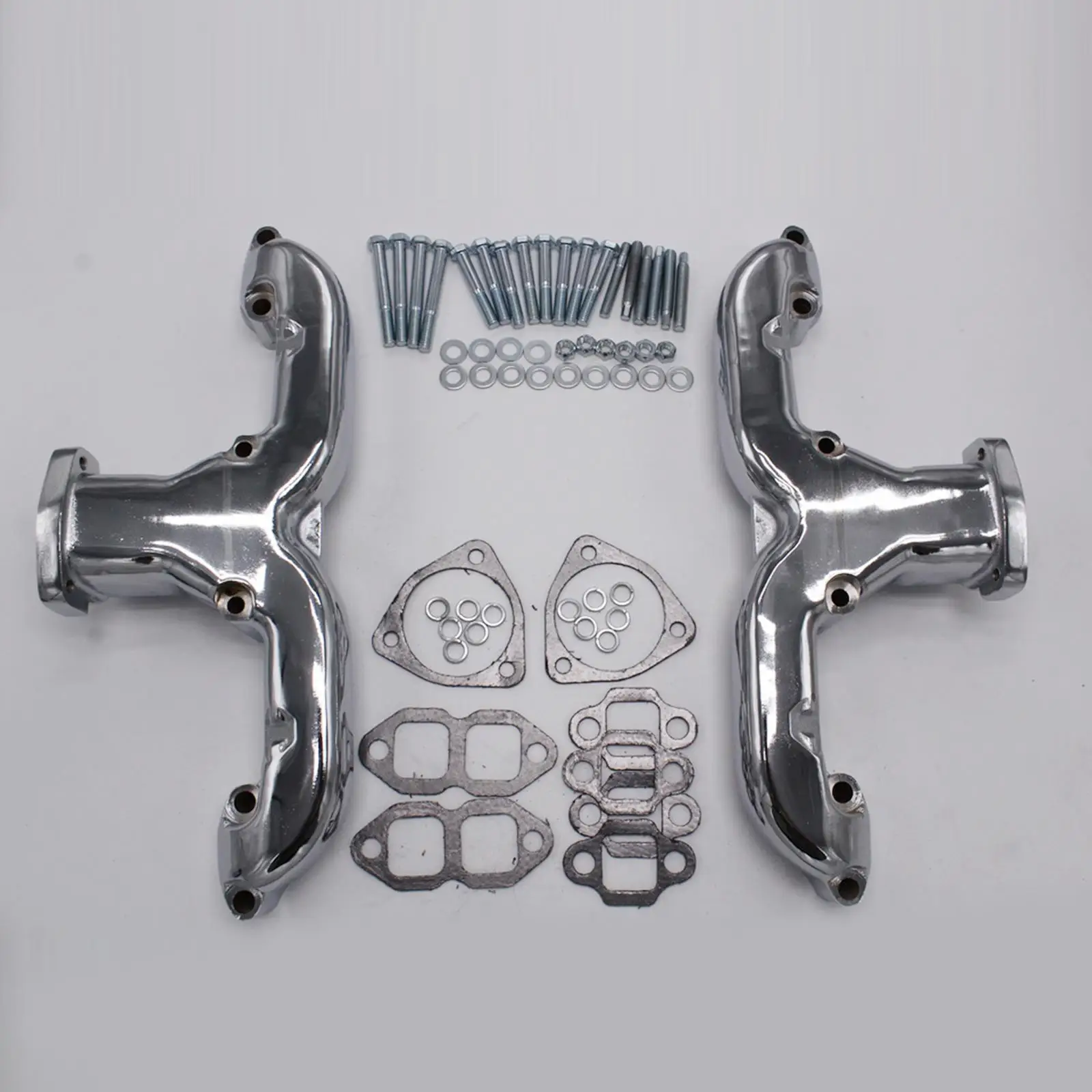 Гладкие выпускные коллекторы с прокладками для Chevy Sbc 283 305 327 350 400