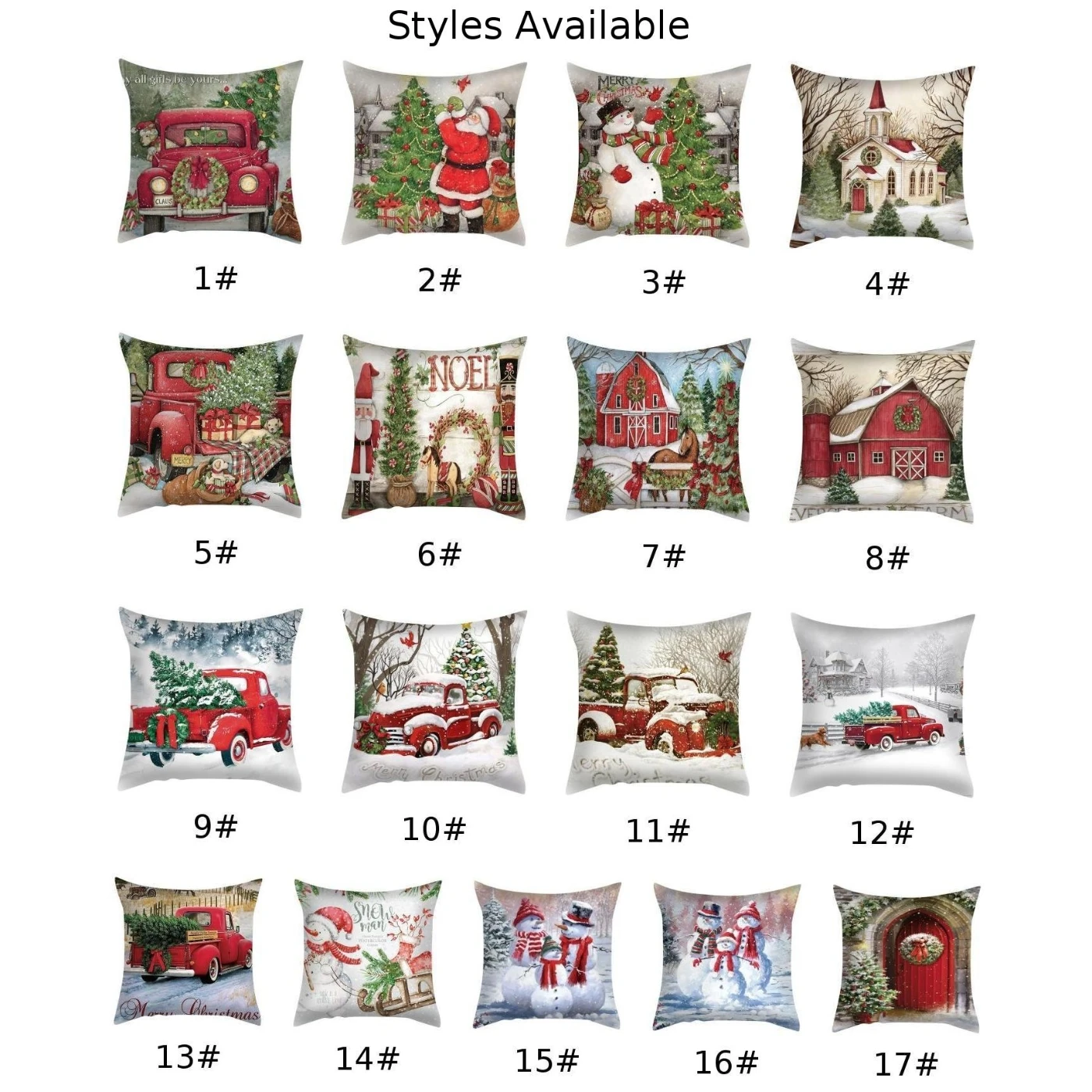 

1 Pcs Christmas Linen Pillow Cushion Cover Sofa Couch Modern Decorative Pillowcases For Xmas Home Decor 45x 45cm