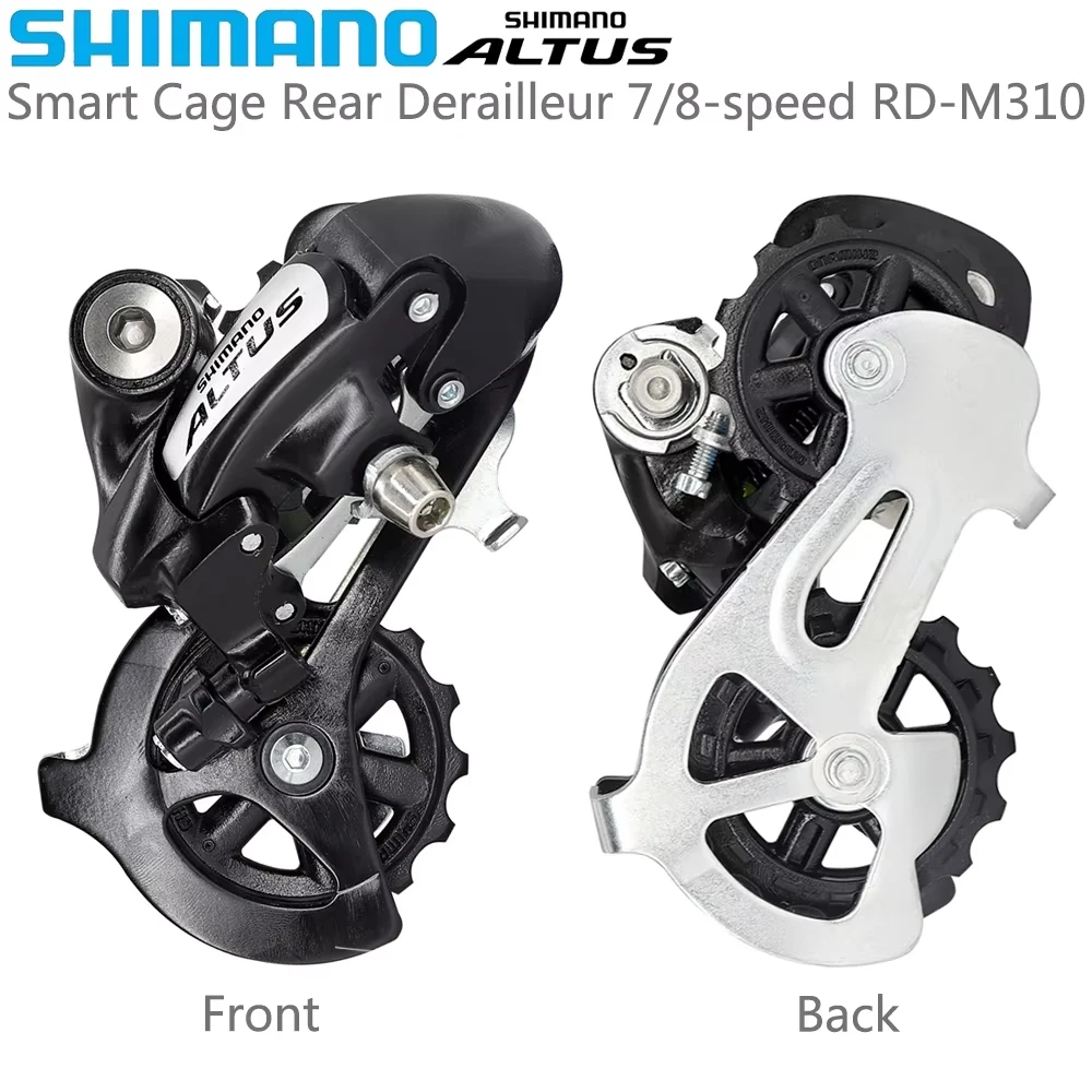 Задний переключатель передач SHIMANO ALTUS RD-M310 Smart Cage 7/8 скоростей черный для горного