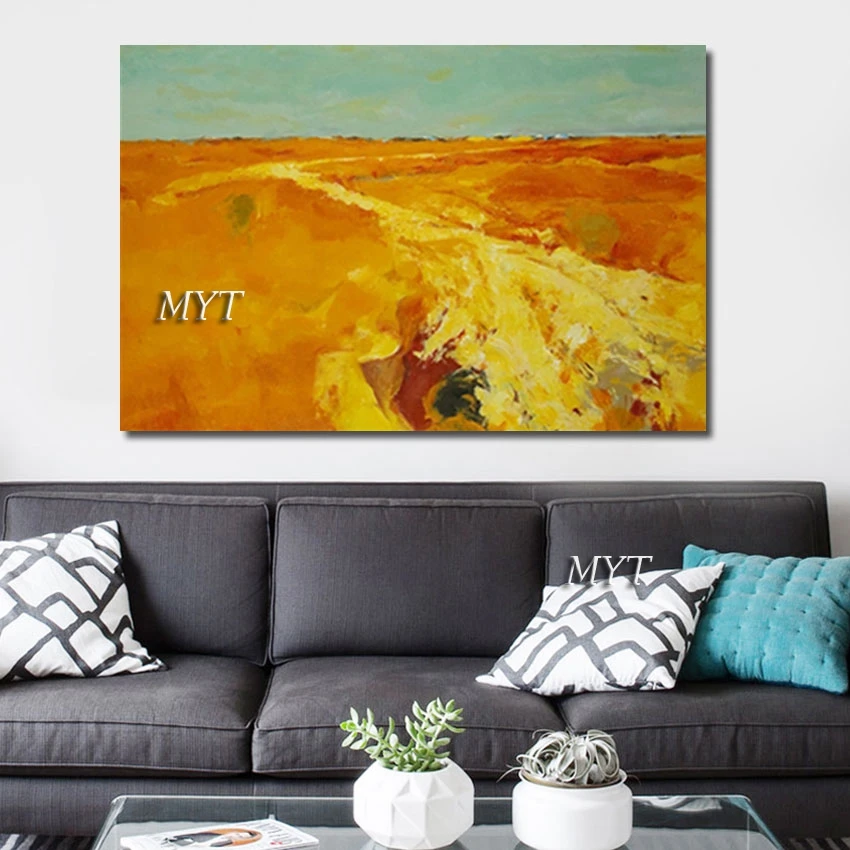 

Яркая Настенная картина ручной работы для гостиной, текстурированная масляная живопись, абстрактное искусство, импорт из Китая, украшение ...