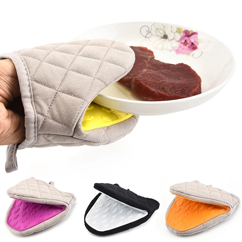

Silicone Anti-scalding Oven Gloves Mittens Potholder Kitchen Baking Silica Gel Glove Dish Bowl Heat Insulation Clip Handschoen