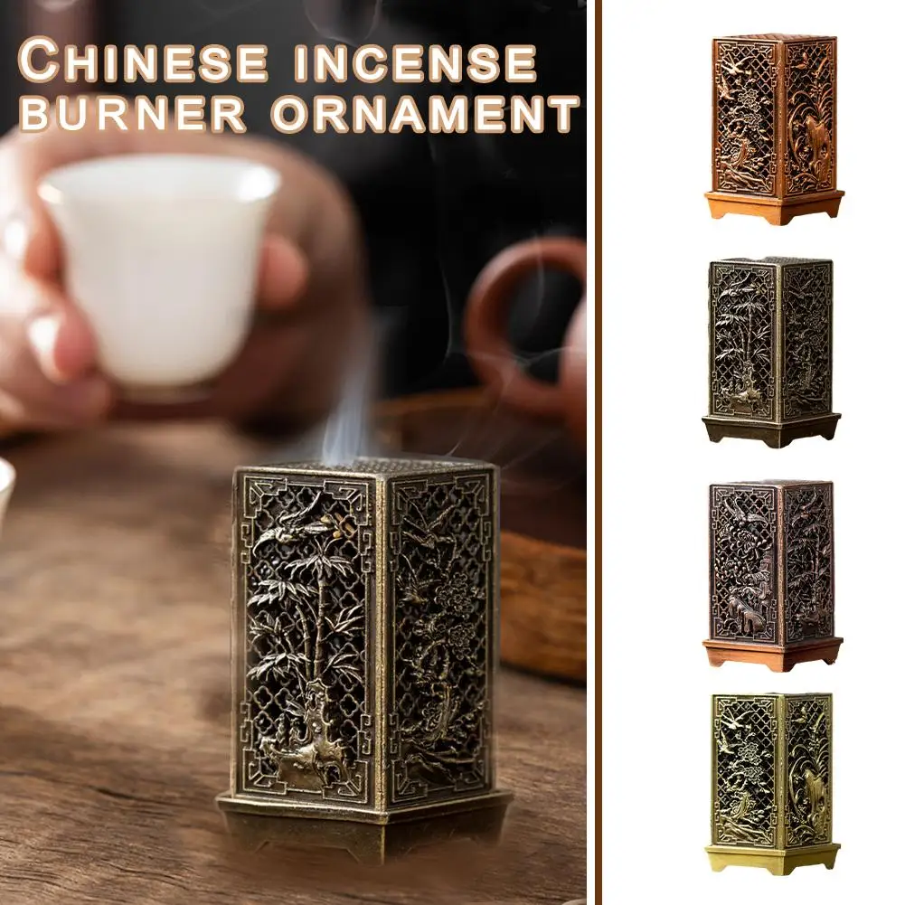 Квадратная вертикальная курильница маленькая из сплава Xiangyun держатель для
