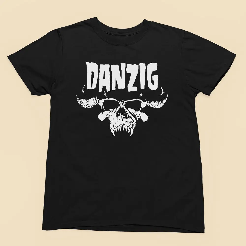 Футболка с логотипом Danzig Skull — классический панк-рок мужская и женская футболка
