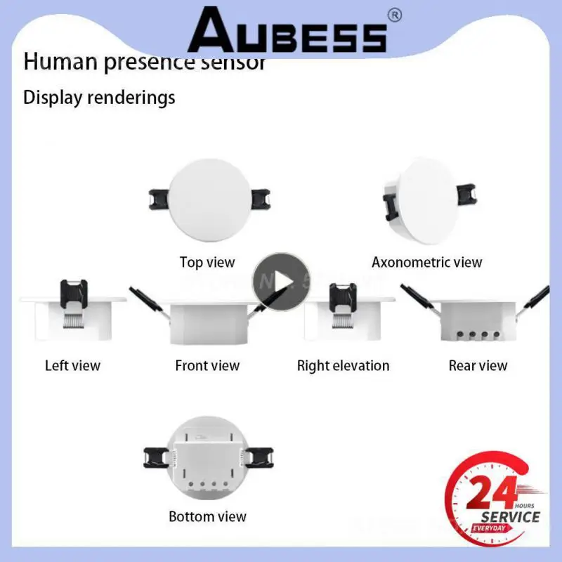 

Tuya Smart Brightness Detector Micro-motion Human Body Presence Detect Zigbee Tuya Wifi For Home Security Micro-motion Detect