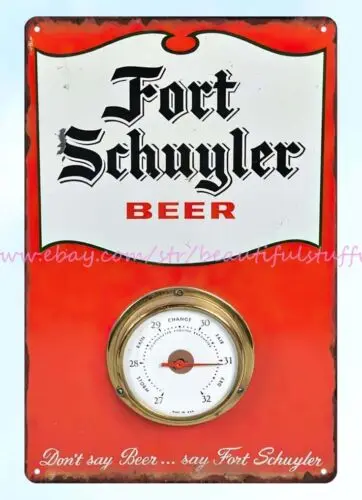 Настенный декор для комнаты в общежитии форт Шуйлер пивной металлический