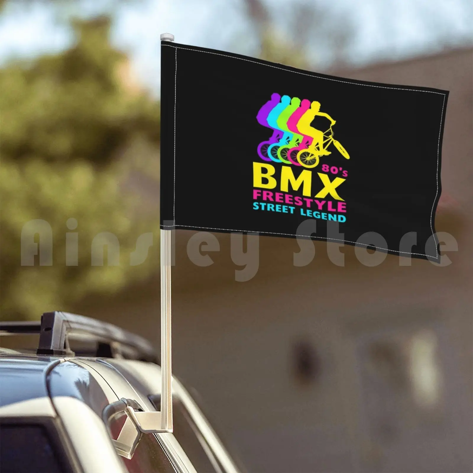 Bmx 80 в стиле Фристайл-стрит легенда ретро винтаж 1980-х годов флаг для велосипеда