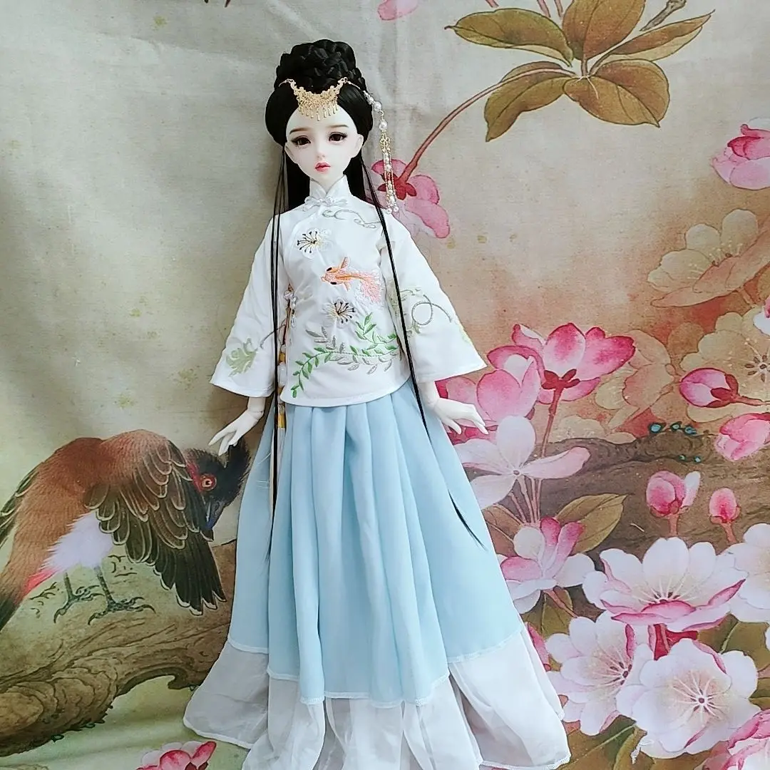 

[only wheat is baby clothes] 3 / 60cm fat doll clothes retro style BJD 3 / 3 doll clothes