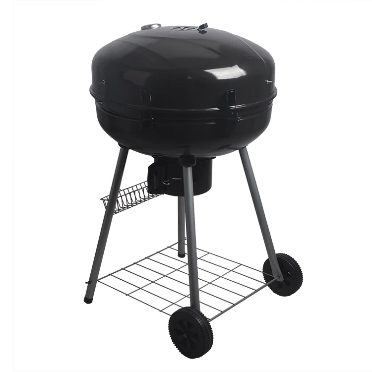 

SEJR 22 Inch Black Kettle Charcoal BBQ Grill with Wheels 65X52X92cm