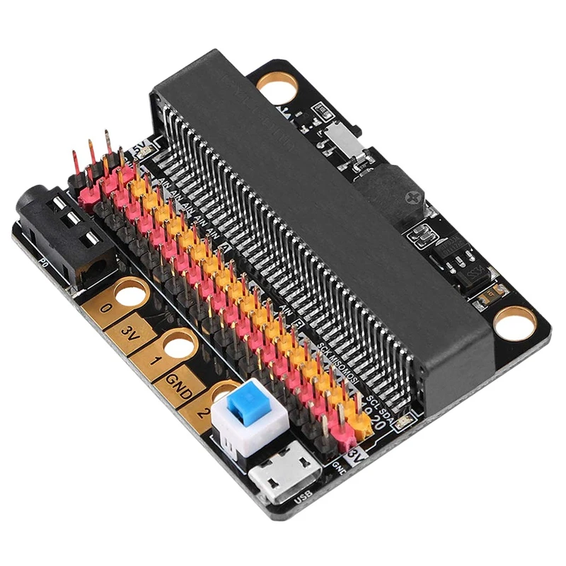

Micro-Bit Expansion Board IOBIT V2.0 Breakout Adapter Shield With Buzzer For BBC Micro:Bit Kids's Python Graphics Programming