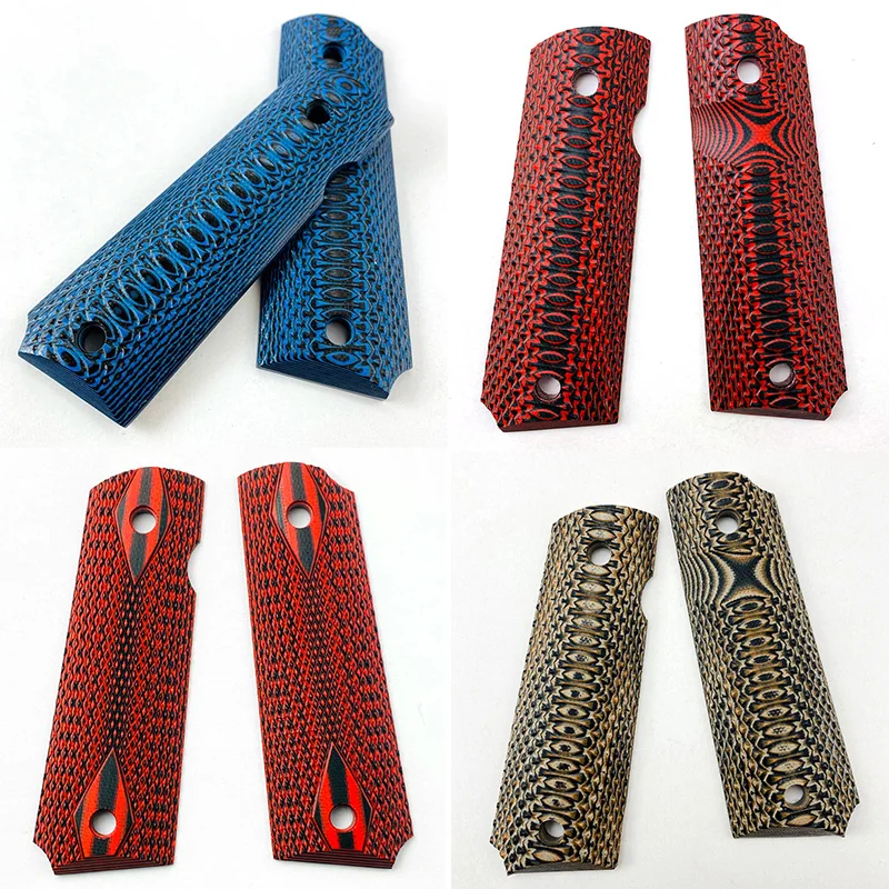 1 пара G10 Материал CNC тактические 1911 грипсов Ручка патч Сделай Сам изготовление
