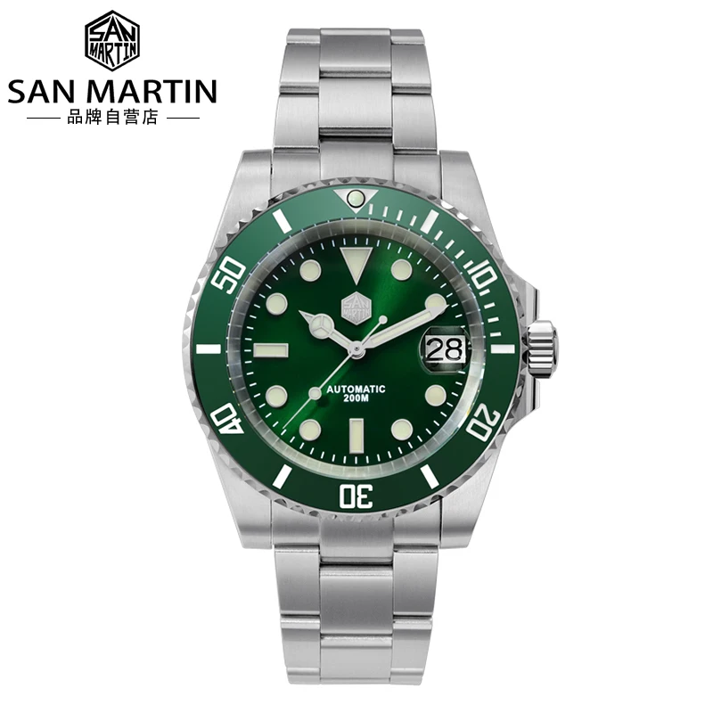 Green Water Ghost Watch Men's Machinery Waterproof Diving Watch Business Machinery Watch Male SN0017