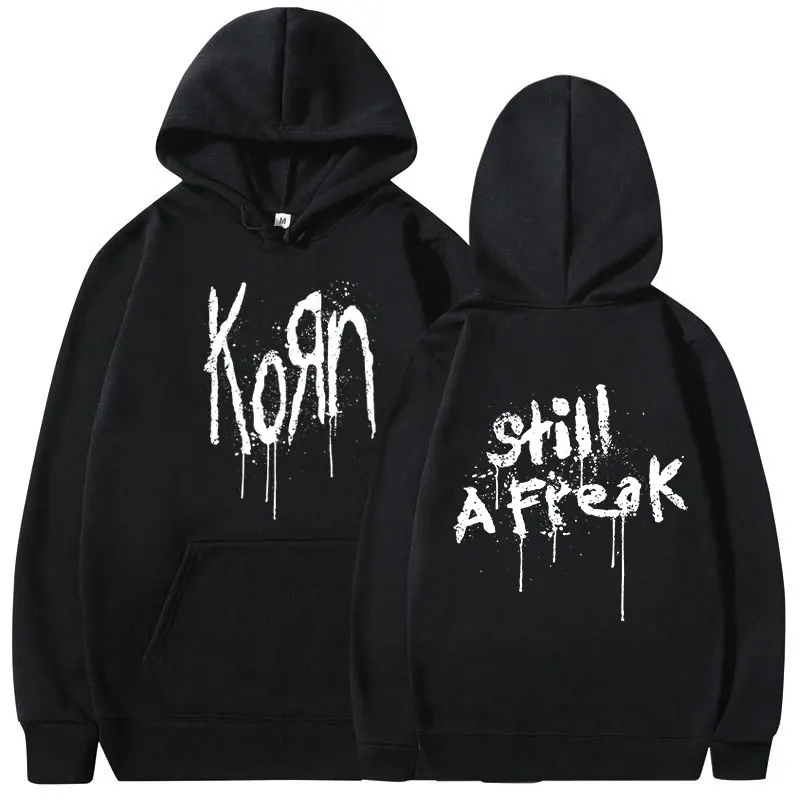 

Hoodies Men Women Oversized Cotton Brand Clothes Sweatshirt Hip Hop Hoody Streetwear Korn Music Concert Rock Band Tops Winter